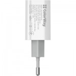 Огляд Зарядний пристрій ColorWay PD Port PPS USB (Type-C PD + USB QC3.0) (30W) (CW-CHS037PD-WT): характеристики, відгуки, ціни.