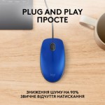 Огляд Мишка Logitech M110 Silent USB Blue (910-006758): характеристики, відгуки, ціни.