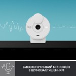 Огляд Веб-камера Logitech Brio 300 FHD White (960-001442): характеристики, відгуки, ціни.