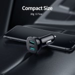 Огляд Зарядний пристрій Choetech car 2хUSB-A 36W QC black (C0051-BK): характеристики, відгуки, ціни.