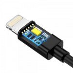 Огляд Дата кабель USB 2.0 AM to Lightning 1.8m 2.1A MFI Black Choetech (IP0027-BK): характеристики, відгуки, ціни.