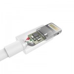Огляд Дата кабель USB 2.0 AM to Lightning 1.8m 2.1A MFI White Choetech (IP0027-WH): характеристики, відгуки, ціни.