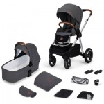 Огляд Коляска Kinderkraft 2 в 1 Everyday Dark Gray (KSEVER00DGR2000) (5902533917570): характеристики, відгуки, ціни.