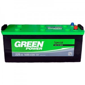 Акумулятор автомобільний GREEN POWER Standart 225Ah бокова(+/-) (1400EN) (22366)
