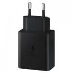 Огляд Зарядний пристрій Samsung 45W Compact Power Adapter (w C to C Cable) Black (EP-T4510XBEGRU): характеристики, відгуки, ціни.