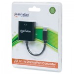 Огляд Перехідник USB3.1 Type-C to DisplayPort (F) Manhattan Intracom (152020): характеристики, відгуки, ціни.