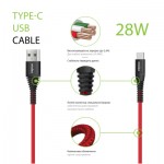 Огляд Дата кабель USB 2.0 AM to Type-C 1.2m CBRNYT1 Red Intaleo (1283126559464): характеристики, відгуки, ціни.