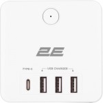 Огляд Мережевий фільтр живлення 2E 3*USB-A, 1*USB-C, white (2E-AD431WH): характеристики, відгуки, ціни.