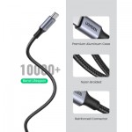 Огляд Дата кабель USB 2.0Type-C to Type-C 3.0m 5A 100W US316 Black Ugreen (90120): характеристики, відгуки, ціни.