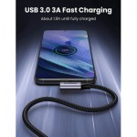 Огляд Дата кабель USB 3.0Type-C to Type-C 1.0m 60W US385 90-degree Black Ugreen (20299): характеристики, відгуки, ціни.