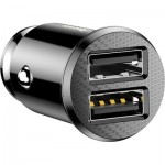 Огляд Зарядний пристрій Baseus Grain Car Charger USB-A Black (CCALL-ML01): характеристики, відгуки, ціни.