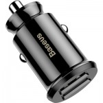 Огляд Зарядний пристрій Baseus Grain Car Charger USB-A Black (CCALL-ML01): характеристики, відгуки, ціни.