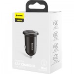 Огляд Зарядний пристрій Baseus Grain Pro Car Charger (Dual USB 4.8A ) USB Black (CCALLP-01): характеристики, відгуки, ціни.