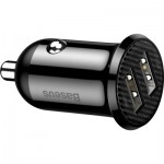 Огляд Зарядний пристрій Baseus Grain Pro Car Charger (Dual USB 4.8A ) USB Black (CCALLP-01): характеристики, відгуки, ціни.