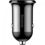 Огляд Зарядний пристрій Baseus Grain Pro Car Charger (Dual USB 4.8A ) USB Black (CCALLP-01): характеристики, відгуки, ціни.