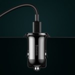 Огляд Зарядний пристрій Baseus Grain Pro Car Charger (Dual USB 4.8A ) USB Black (CCALLP-01): характеристики, відгуки, ціни.