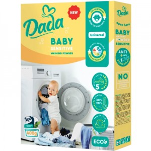 Огляд Пральний порошок Dada для прання дитячих речей 400 г (4820174980320): характеристики, відгуки, ціни.