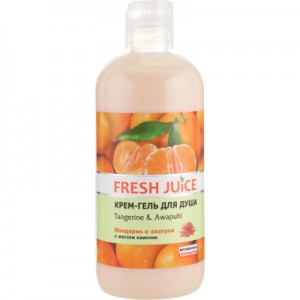 Огляд Гель для душу Fresh Juice Tangerine & Awapuhi 500 мл (5904567051640): характеристики, відгуки, ціни.