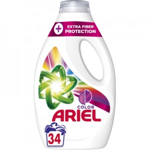 Огляд Гель для прання Ariel Color + Захист волокон 1.7 л (8006540878989): характеристики, відгуки, ціни.