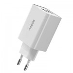 Огляд Зарядний пристрій Proda PD-A28a 2хUSB 2.4A + USB Type-C 1.0m (PD-A28c-WH): характеристики, відгуки, ціни.