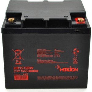 Огляд Батарея до ДБЖ Merlion HR12190W, 12V 45Ah (HR12190W): характеристики, відгуки, ціни.