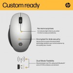 Огляд Мишка HP Dual Mode Bluetooth/Wireless Silver (6CR72AA): характеристики, відгуки, ціни.