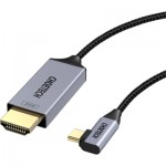 Огляд Кабель мультимедійний USB-C to HDMI 1.8m USB 3.1 L-type 4K60Hz Choetech (XCH-1803): характеристики, відгуки, ціни.