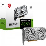 Огляд Відеокарта MSI GeForce RTX4060 8Gb VENTUS 2X WHITE OC (RTX 4060 VENTUS 2X WHITE 8G OC): характеристики, відгуки, ціни.
