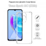 Огляд Чохол до мобільного телефона BeCover Anti-Shock Tecno Spark 10C (KI5k) Clear (709834): характеристики, відгуки, ціни.