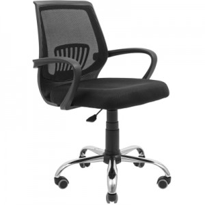 Офісне крісло Richman Стар Хром Піастра Сітка чорна (ADD0003153)