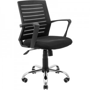 Офісне крісло Richman Флеш Ю Хром М-1 (Tilt) Сітка чорна (KR0003866)