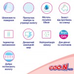 Огляд Підгузки GOO.N Plus для дітей 12-20 кг розмір XL 38 шт (21000630): характеристики, відгуки, ціни.