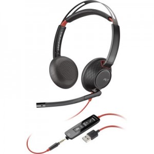 Огляд Навушники Poly BlackWire 5220 USB-A HS Stereo (80R97AA): характеристики, відгуки, ціни.