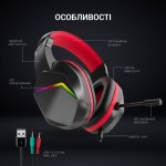 Огляд Навушники GamePro HS311 RGB Black/Red (HS311): характеристики, відгуки, ціни.