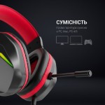 Огляд Навушники GamePro HS311 RGB Black/Red (HS311): характеристики, відгуки, ціни.