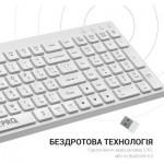 Огляд Клавіатура OfficePro SK985W Wireless/Bluetooth White (SK985W): характеристики, відгуки, ціни.