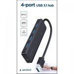 Огляд Концентратор Gembird 4 ports USB 3.1,USB-A, USB-C PD (UHB-U3P4P-02): характеристики, відгуки, ціни.