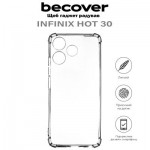 Огляд Чохол до мобільного телефона BeCover Anti-Shock Infinix Hot 30 (X6831) Clear (710602): характеристики, відгуки, ціни.