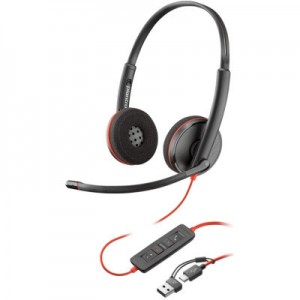 Огляд Навушники Poly Blackwire 3220 USB-A/C (8X228AA): характеристики, відгуки, ціни.