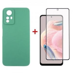 Чохол до мобільного телефона Dengos Kit for Xiaomi Redmi Note 12s case + glass (Mint) (DG-KM-46)