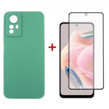 Чохол до мобільного телефона Dengos Kit for Xiaomi Redmi Note 12s case + glass (Mint) (DG-KM-46)