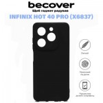 Огляд Чохол до мобільного телефона BeCover Infinix Hot 40 Pro (X6837) Black (711152): характеристики, відгуки, ціни.