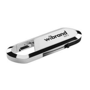 USB флеш накопичувач Wibrand 64GB Aligator White USB 2.0 (WI2.0/AL64U7W)