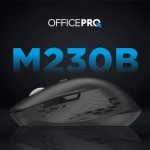 Огляд Мишка OfficePro M230B Silent Click Wireless/Bluetooth Black (M230B): характеристики, відгуки, ціни.