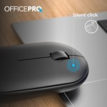 Огляд Мишка OfficePro M185B Silent Click Wireless Black (M185B): характеристики, відгуки, ціни.