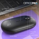 Огляд Мишка OfficePro M185B Silent Click Wireless Black (M185B): характеристики, відгуки, ціни.