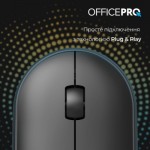 Огляд Мишка OfficePro M185B Silent Click Wireless Black (M185B): характеристики, відгуки, ціни.