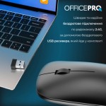 Огляд Мишка OfficePro M225B Silent Click Wireless Black (M225B): характеристики, відгуки, ціни.