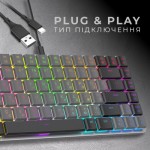 Огляд Клавіатура GamePro MK141R Red Swich Low Profile RGB USB Dark Gray (MK141R): характеристики, відгуки, ціни.