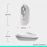 Огляд Мишка Logitech POP Mouse With Emoji Bluetooth Off-White (910-007411): характеристики, відгуки, ціни.